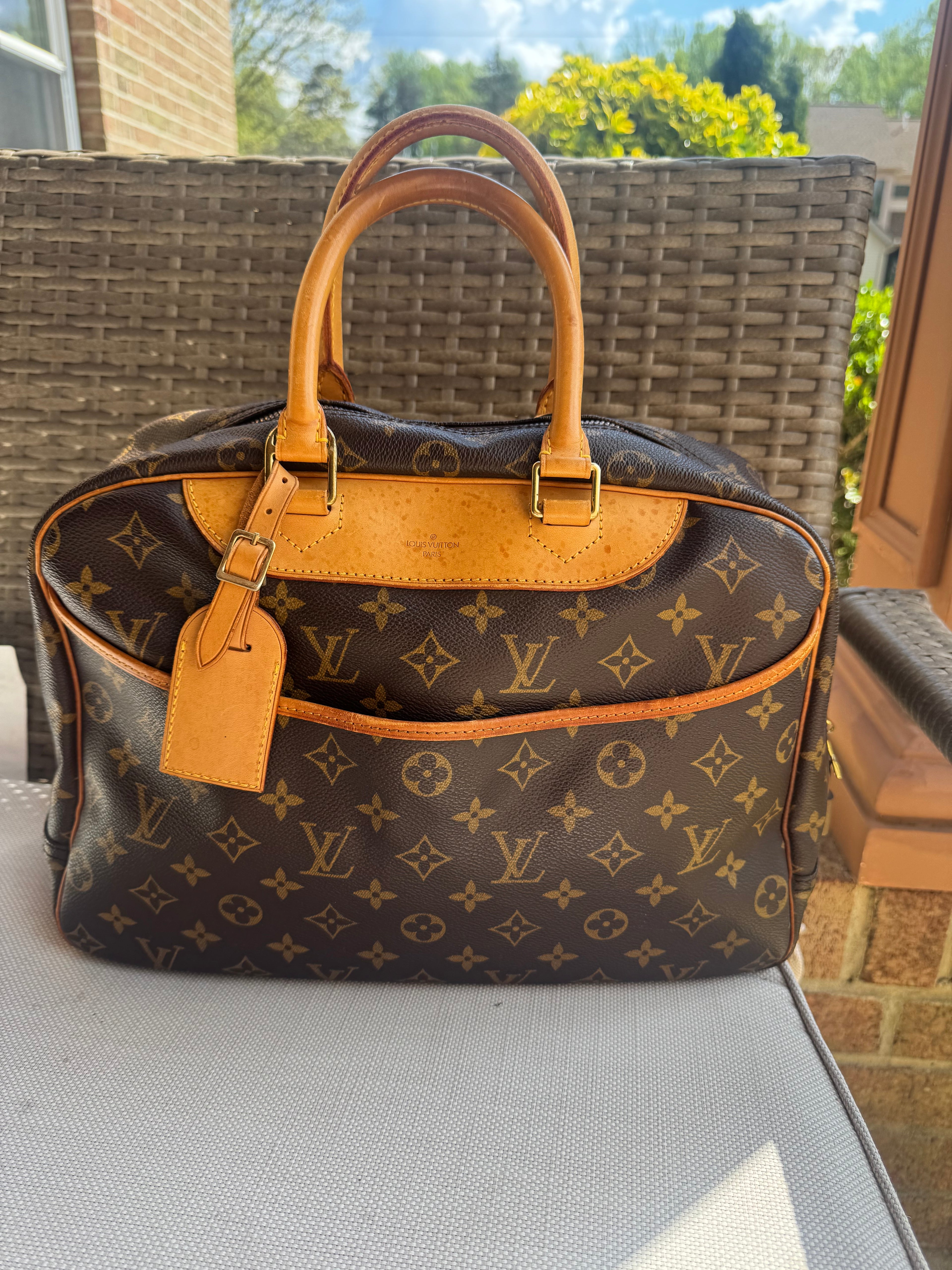 Louis Vuitton Deauville bag.