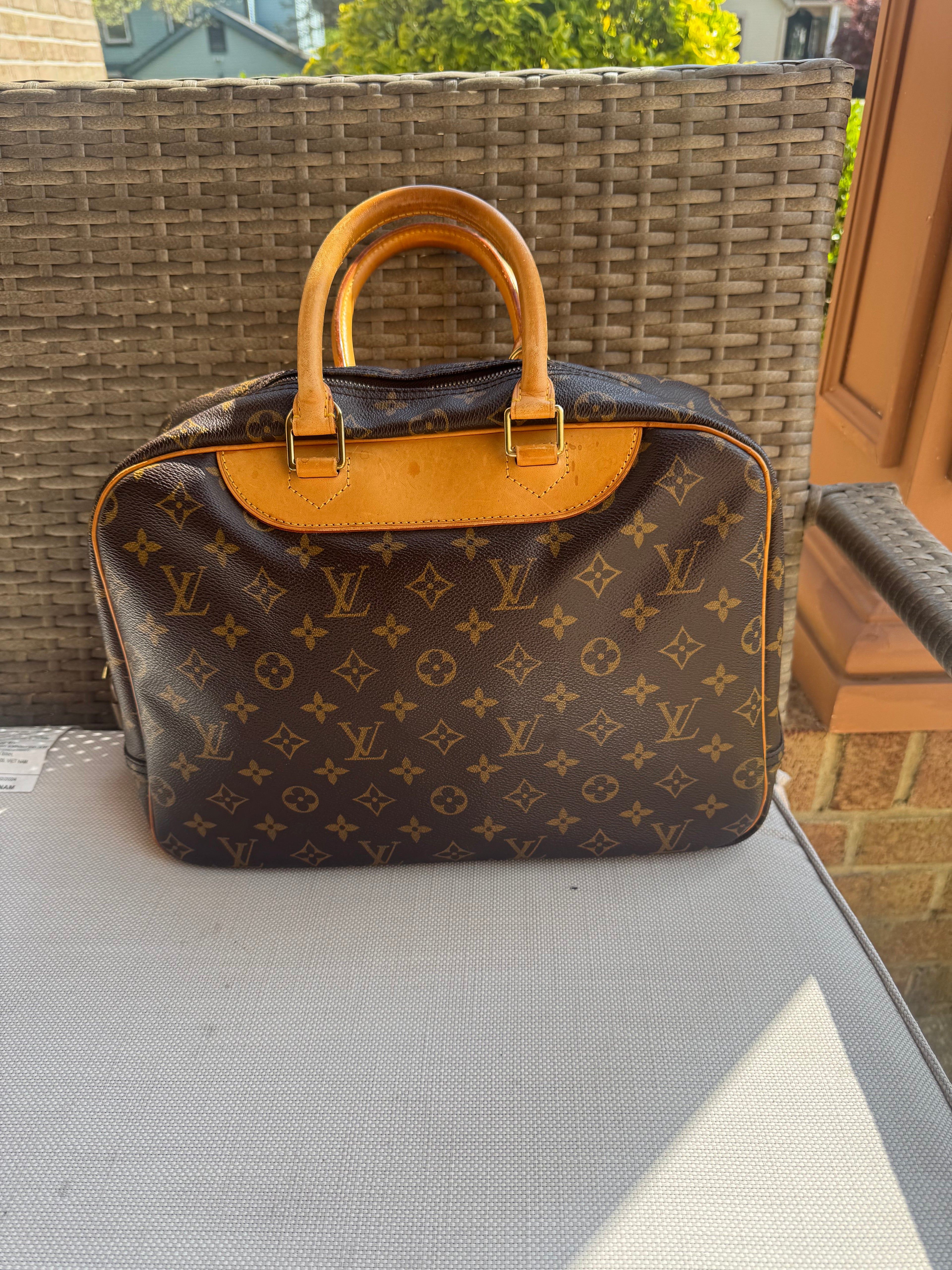 Louis Vuitton Deauville bag.