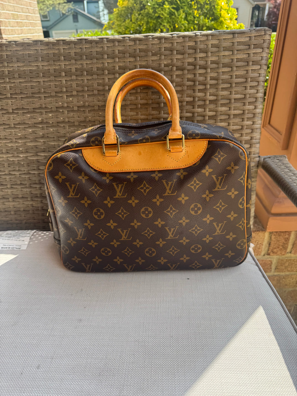 Louis Vuitton Deauville bag.