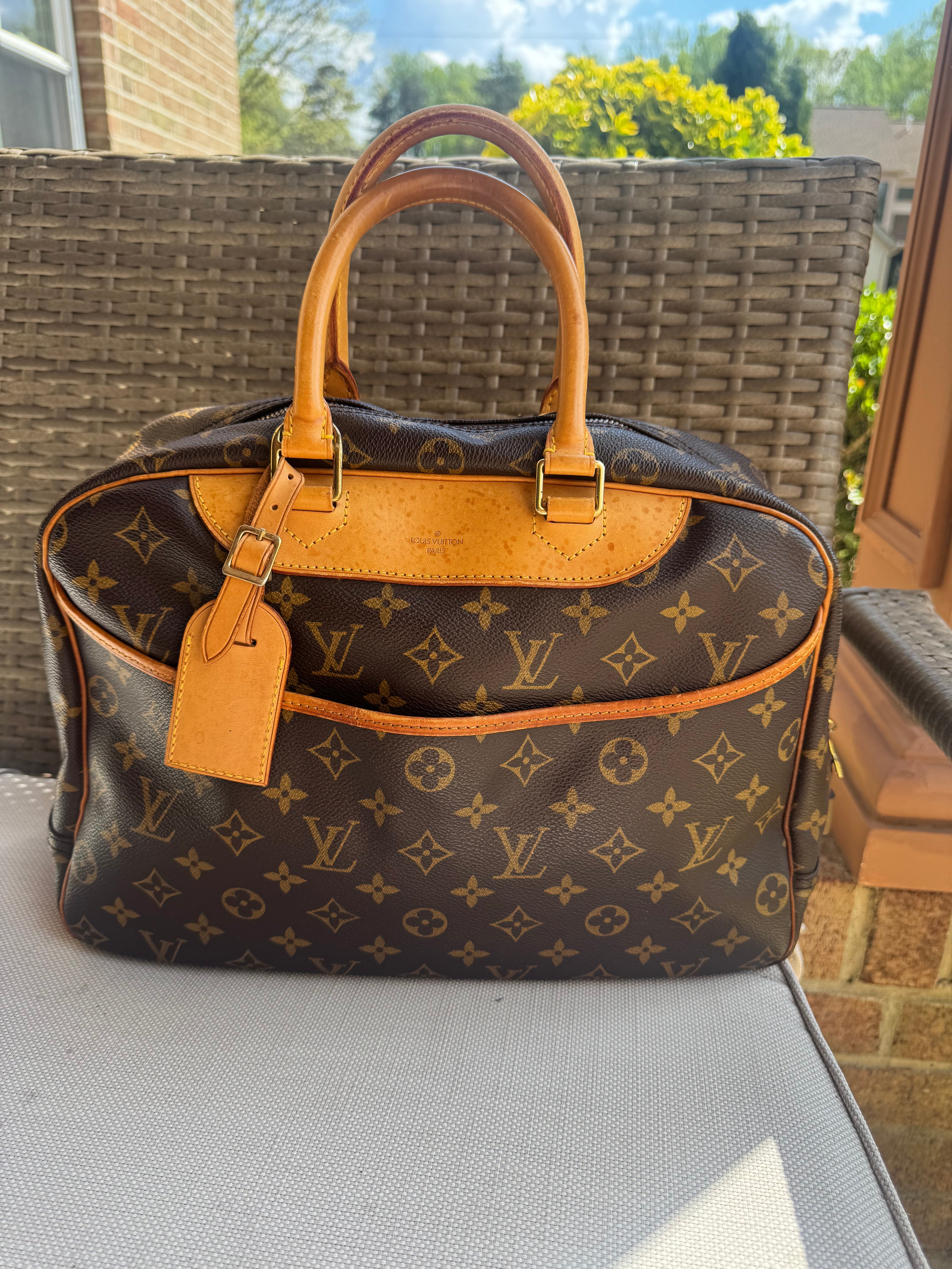 Louis Vuitton Deauville bag.