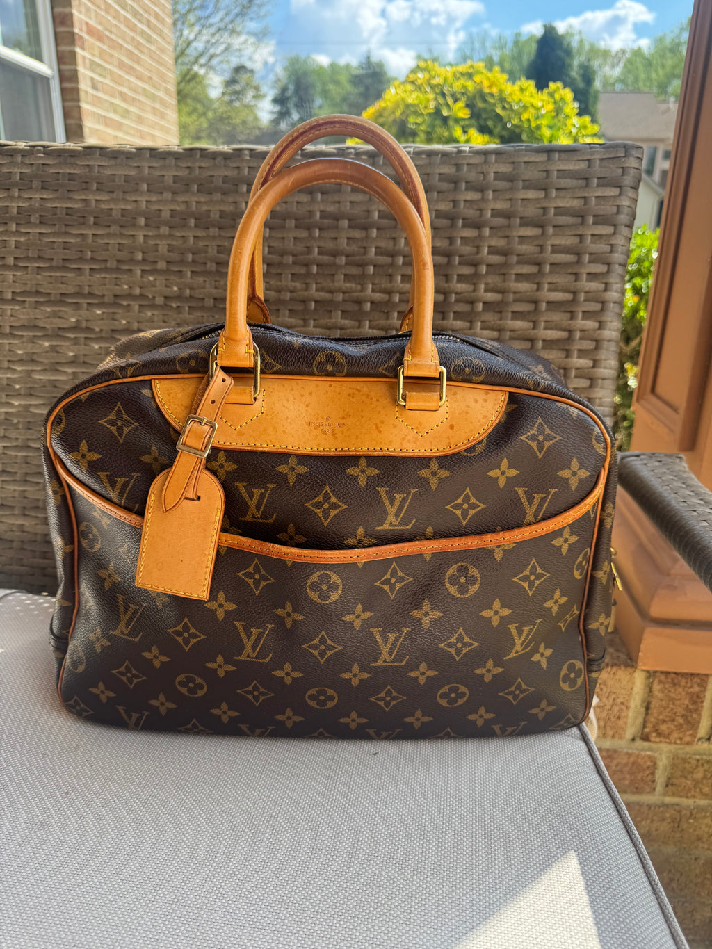 Louis Vuitton Deauville bag.