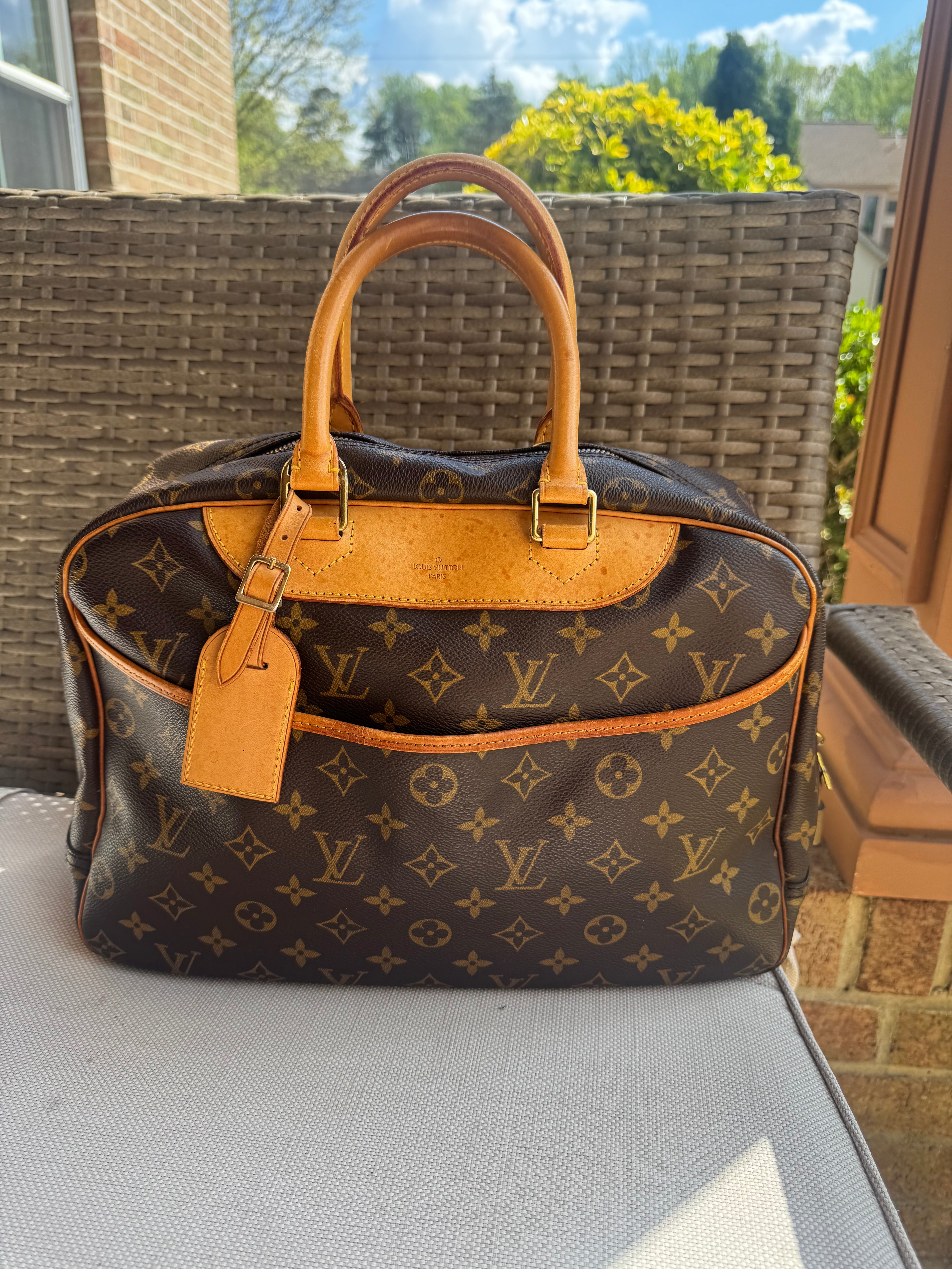 Louis Vuitton Deauville bag.